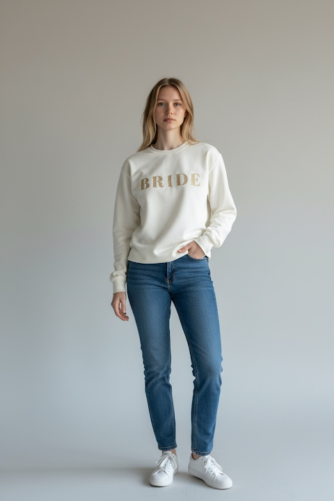 Bridal Sweatshirt | Bridal Party Sweatshirts STANDARD FONT