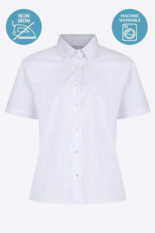 Trutex Girls Short Sleeve Blouses Twin Pack