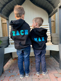 Embroidered Hoodies/ Gift/ Presents/ Kids/ Adults/ Birthday/ Christmas/ Named Clothing/ Personal/ Surprise/ Matching/ personalised