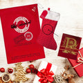 Embroidered Christmas Stocking and Sack Bundle, Personalized Gift