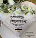 Personalized Wedding Handkerchief: Embroidered Bridal Gift