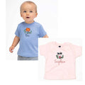 Personalized Embroidered Baby T-Shirt: Animal Design, Custom Name