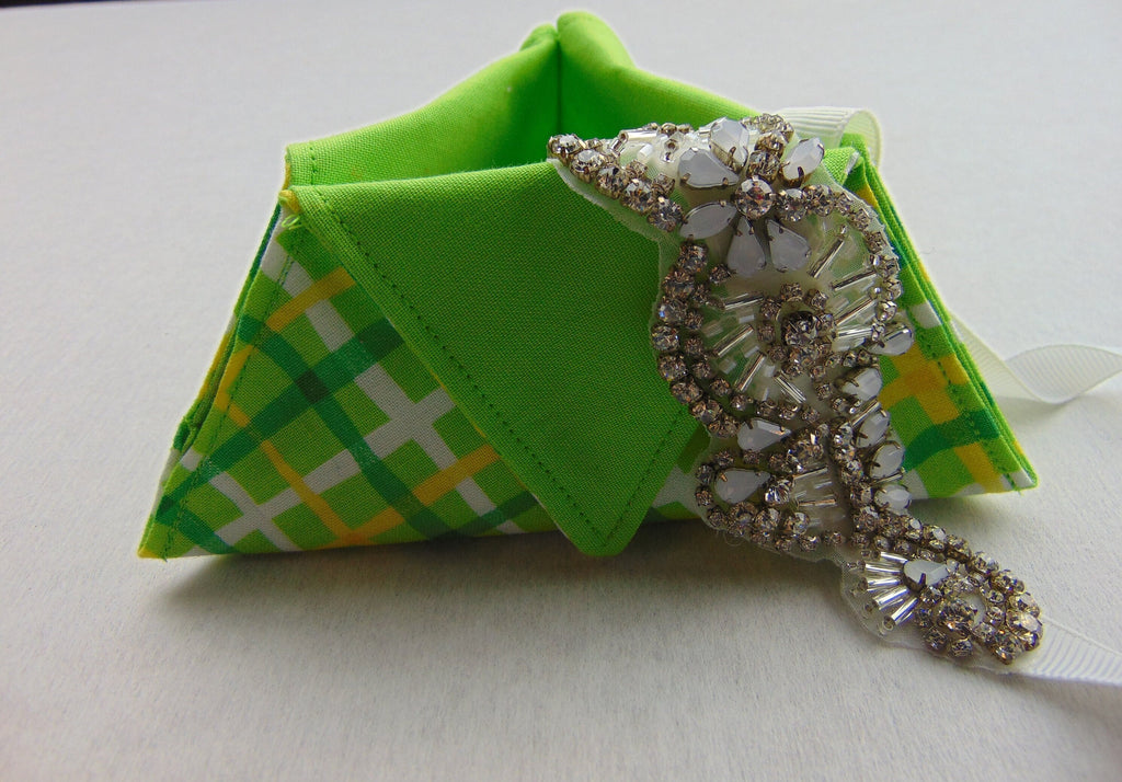 Fabric Trinket Box: Triangular Sewing Box, Hair Bobble Storage