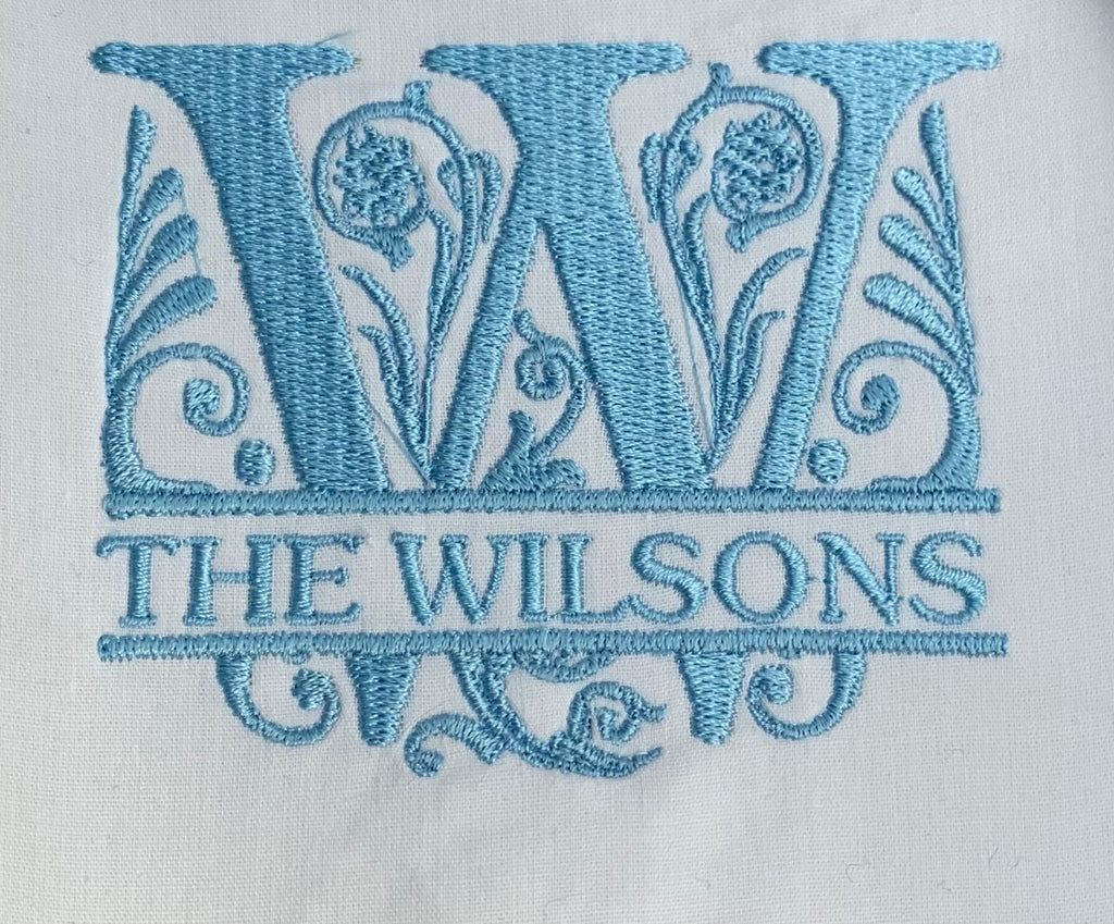 Personalized Embroidered Napkins: Wedding & Christmas Place Setting