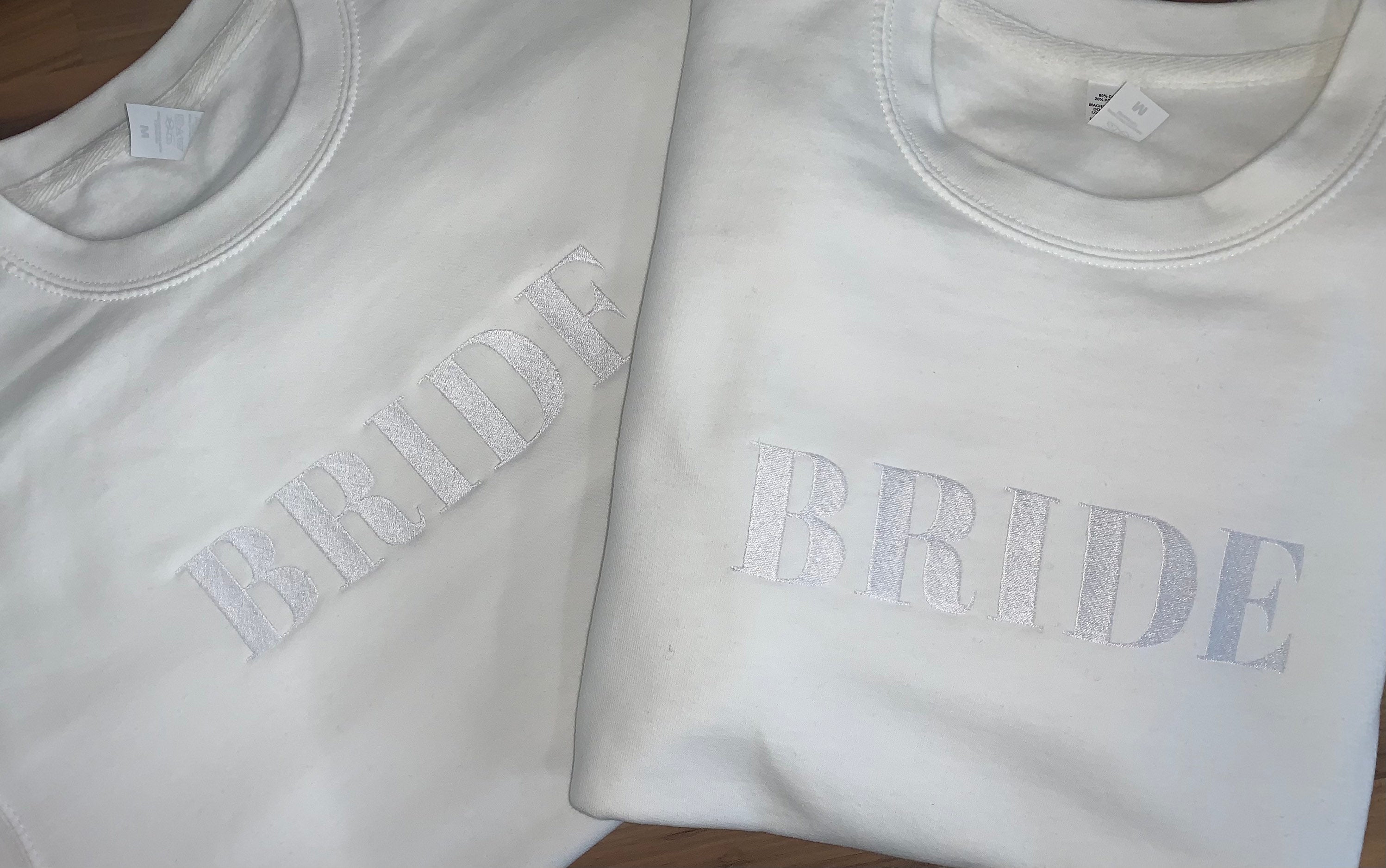 Embroidered Bride Sweatshirt: Bridal Party, Hen Do Gift