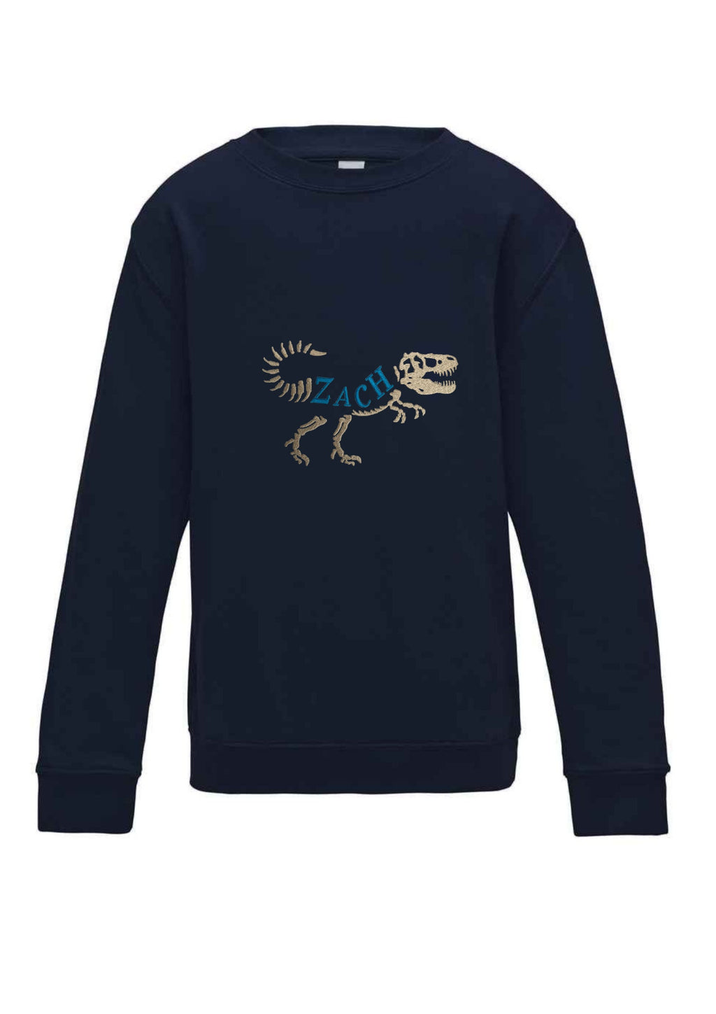 Personalized Dinosaur Kids T-Shirt: Embroidered Name Birthday Gift
