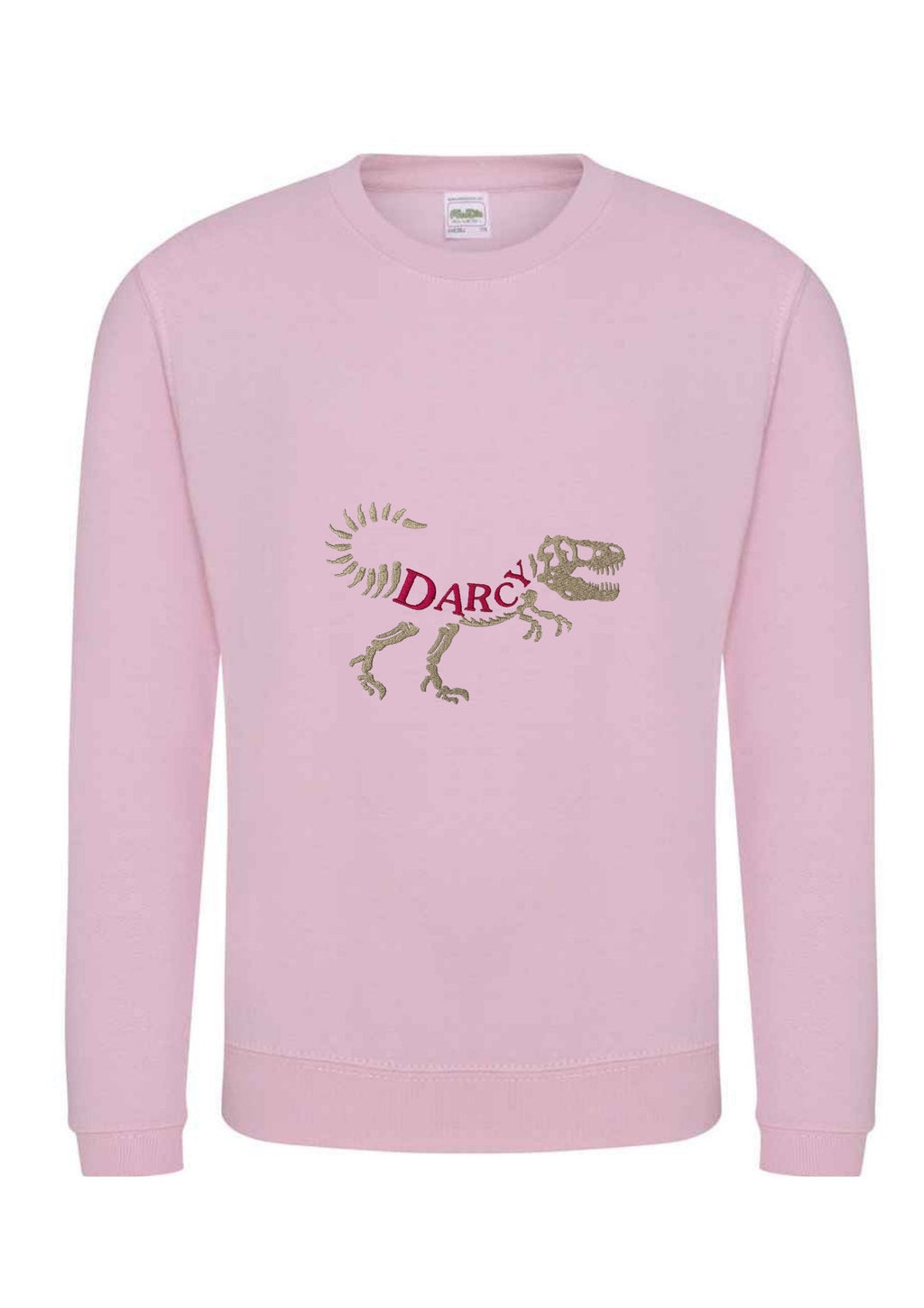 Personalized Dinosaur Kids T-Shirt: Embroidered Name Birthday Gift