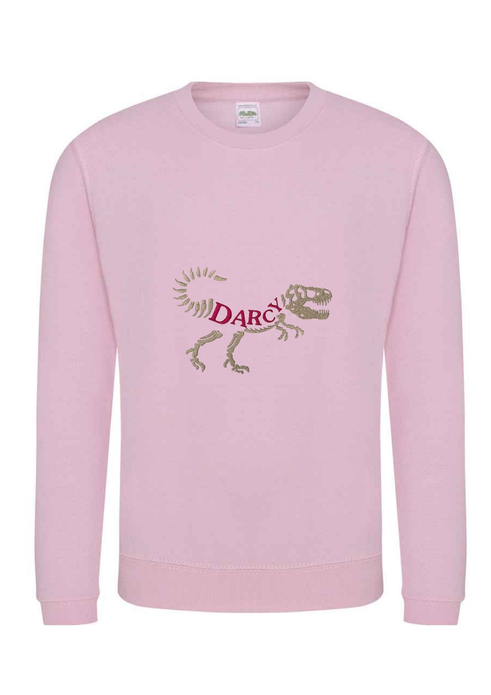 Personalized Dinosaur Kids T-Shirt: Embroidered Name Birthday Gift