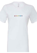 Embroidered Pride Heart T-Shirt: Unisex Rainbow Tee