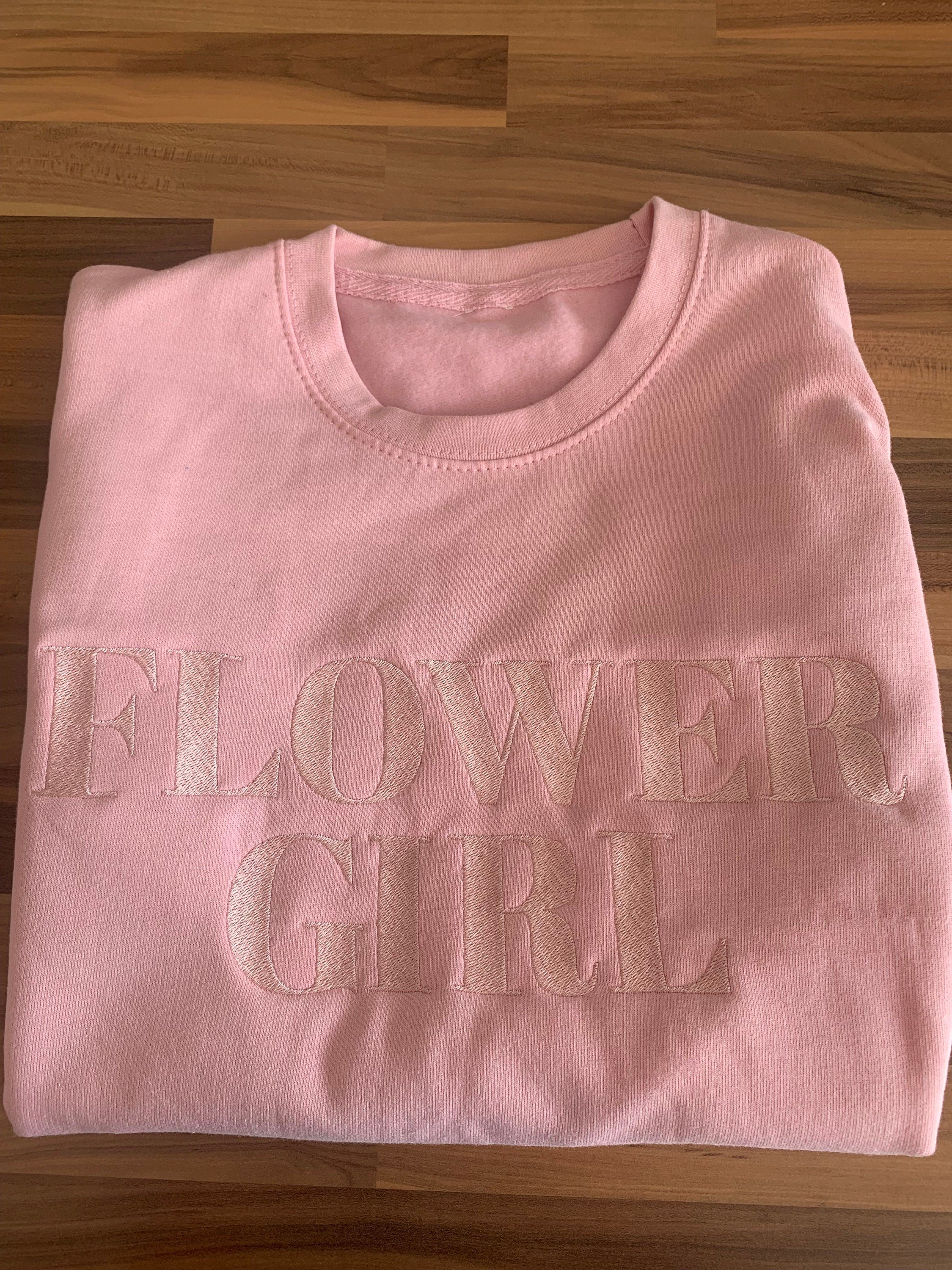 Embroidered Flower Girl Jumper: Custom Bridal Party Top