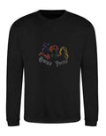 Embroidered Hocus Pocus Sweatshirt: Sanderson Sisters Halloween Jumper