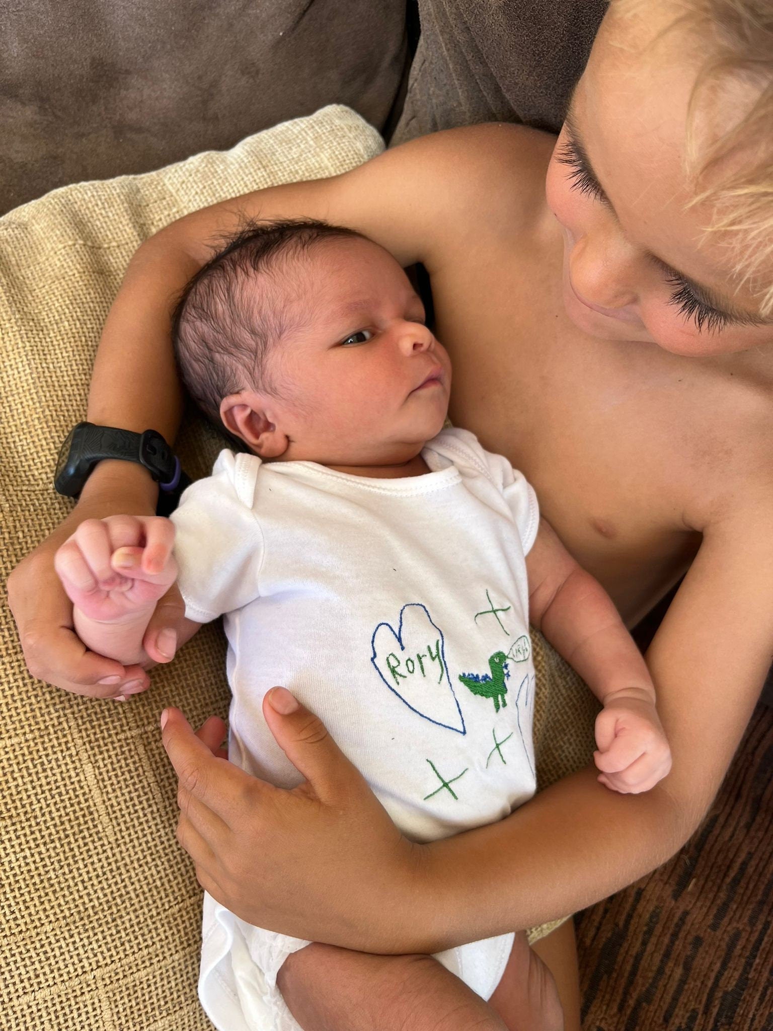 Personalized Handwriting Baby Grow: Embroidered Keepsake Vest