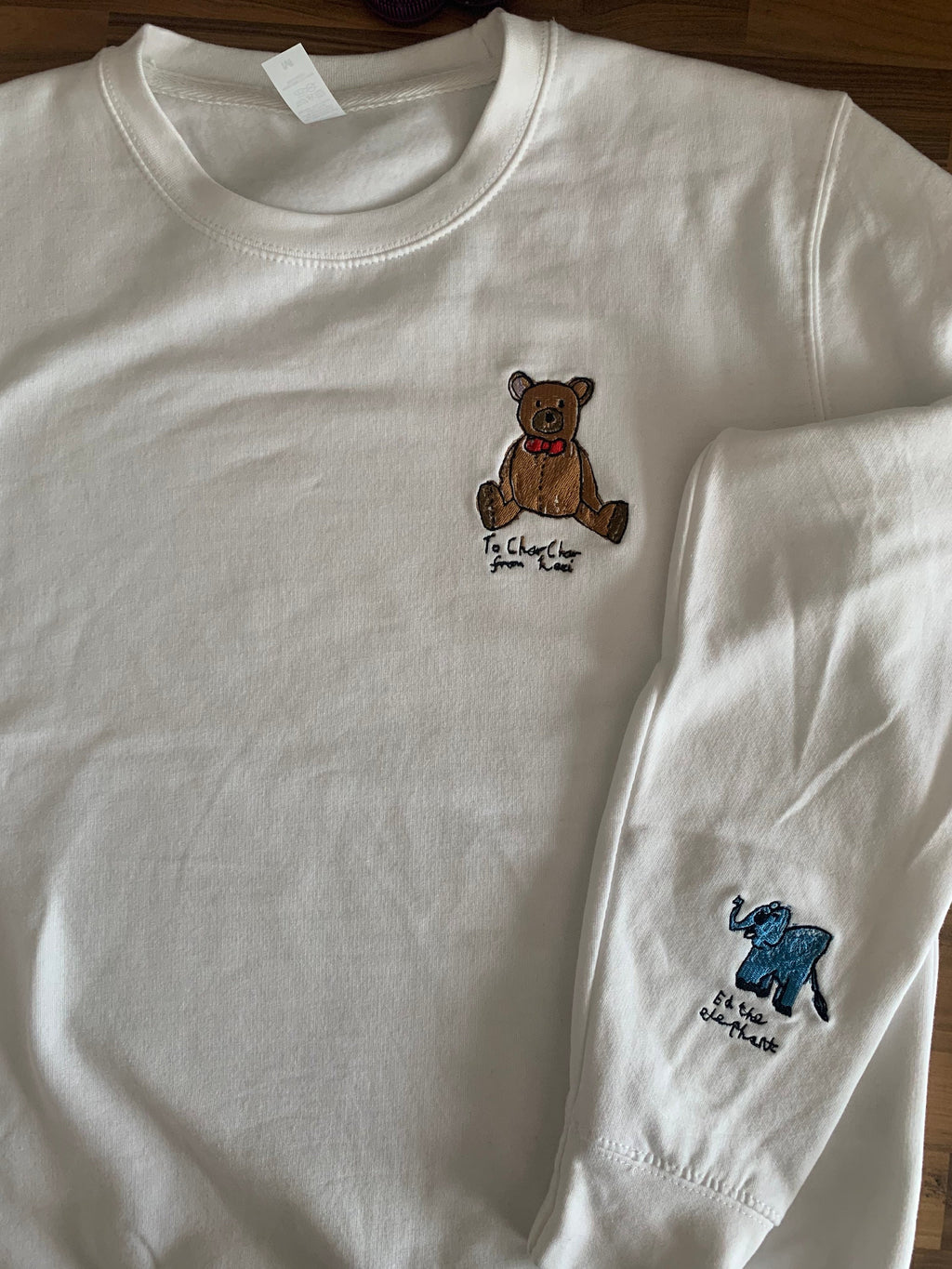 Embroidered Handwriting Sweater: Custom Personalised Gift