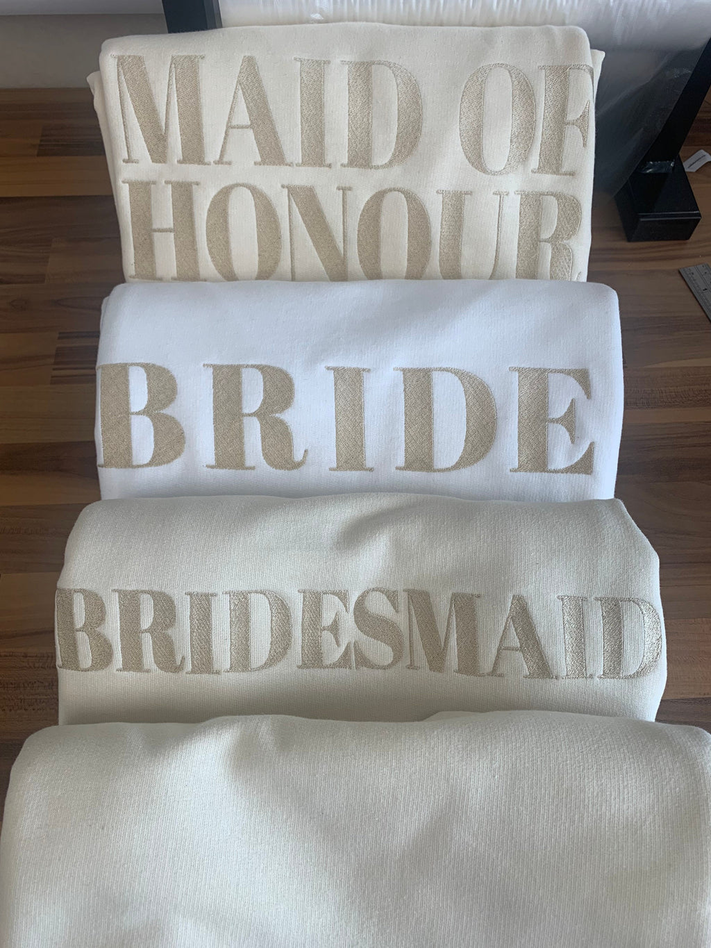 Embroidered Bride Sweatshirt: Bridal Party, Hen Do Gift
