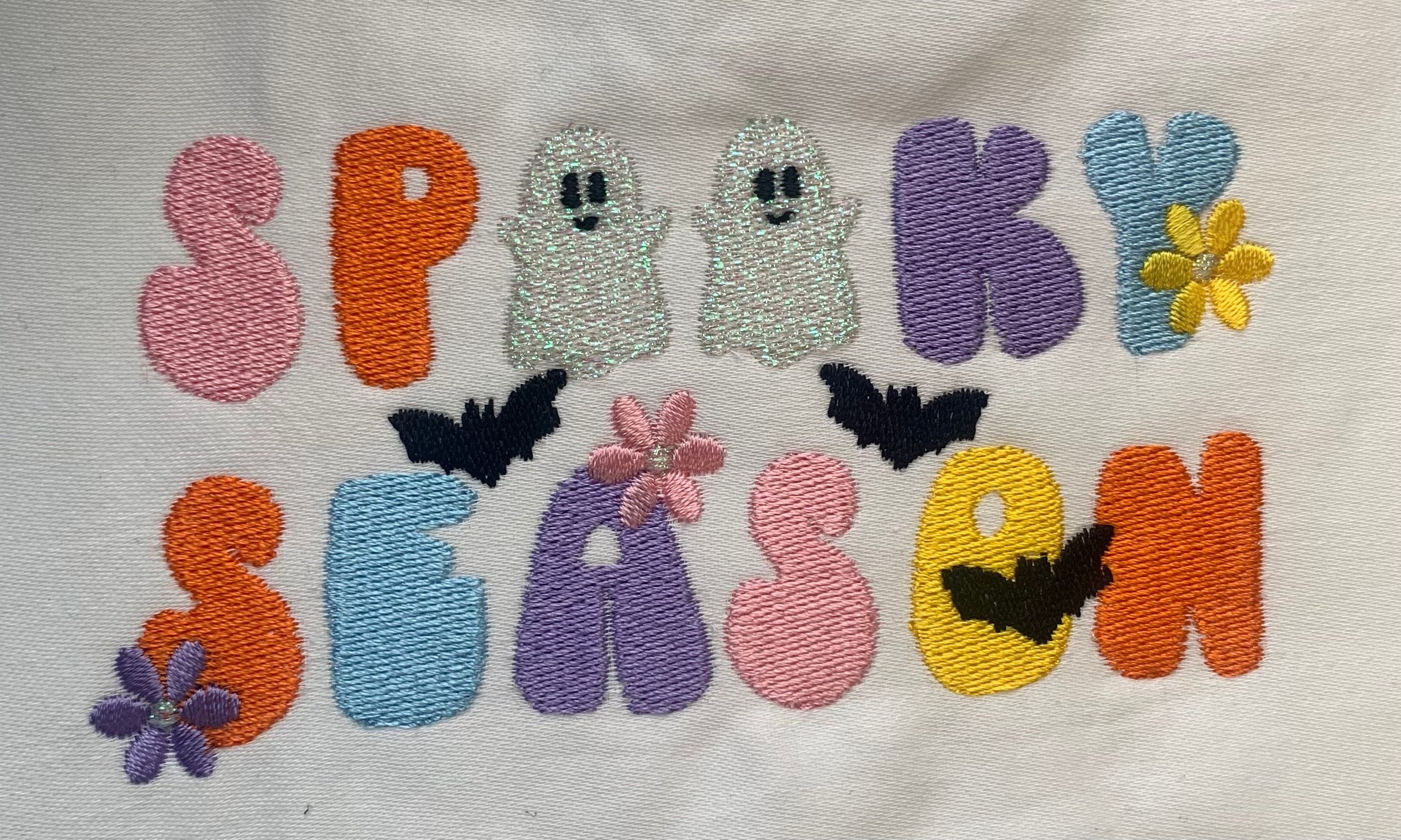 Embroidered Halloween Jumper: Spooky Season Sweatshirt