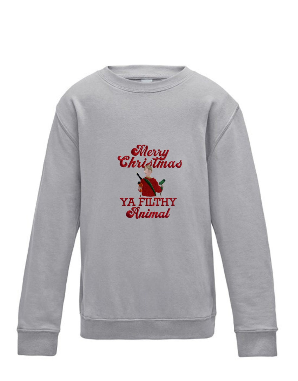 Embroidered Home Alone Christmas Sweatshirt: Festive Xmas Jumper