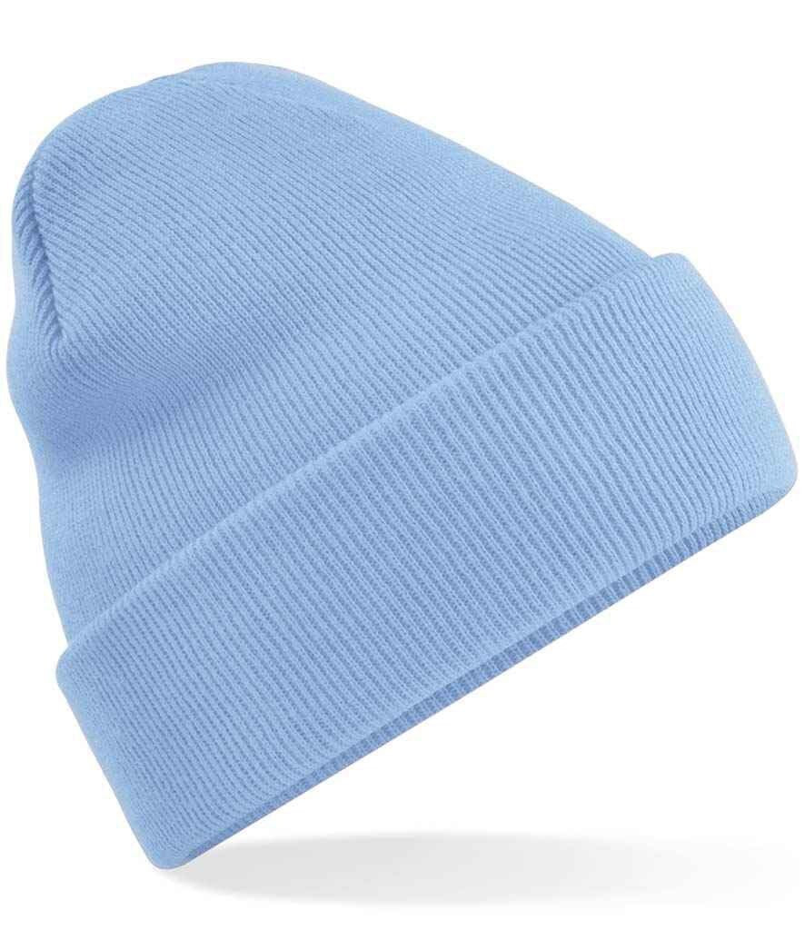 12 Embroidered Logo Beanie Hats: Custom Company Beanies