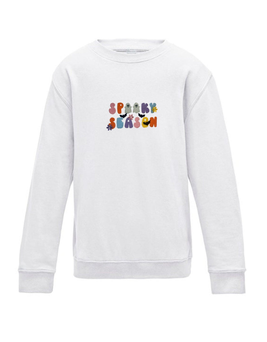 Embroidered Halloween Jumper: Spooky Season Sweatshirt