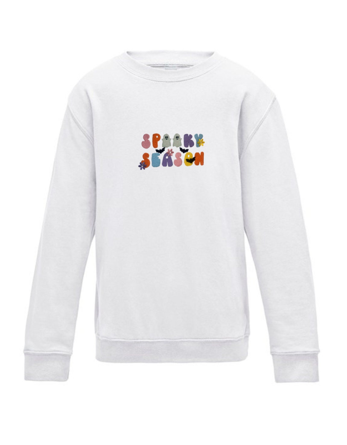 Embroidered Halloween Jumper: Spooky Season Sweatshirt