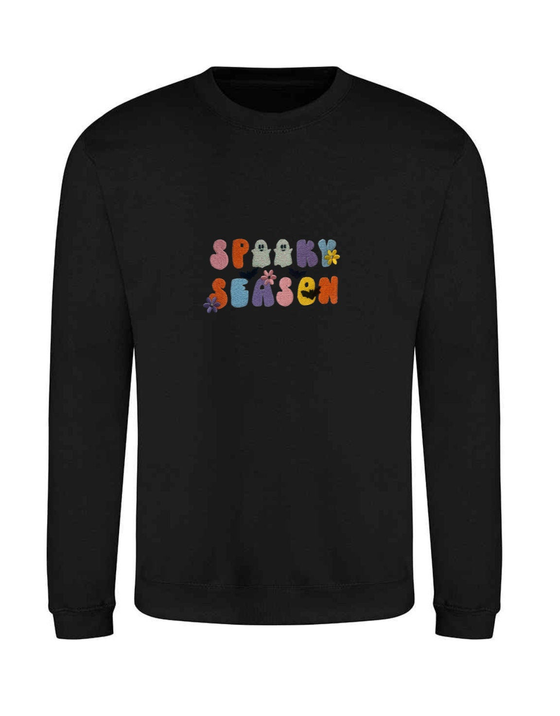 Embroidered Halloween Jumper: Spooky Season Sweatshirt