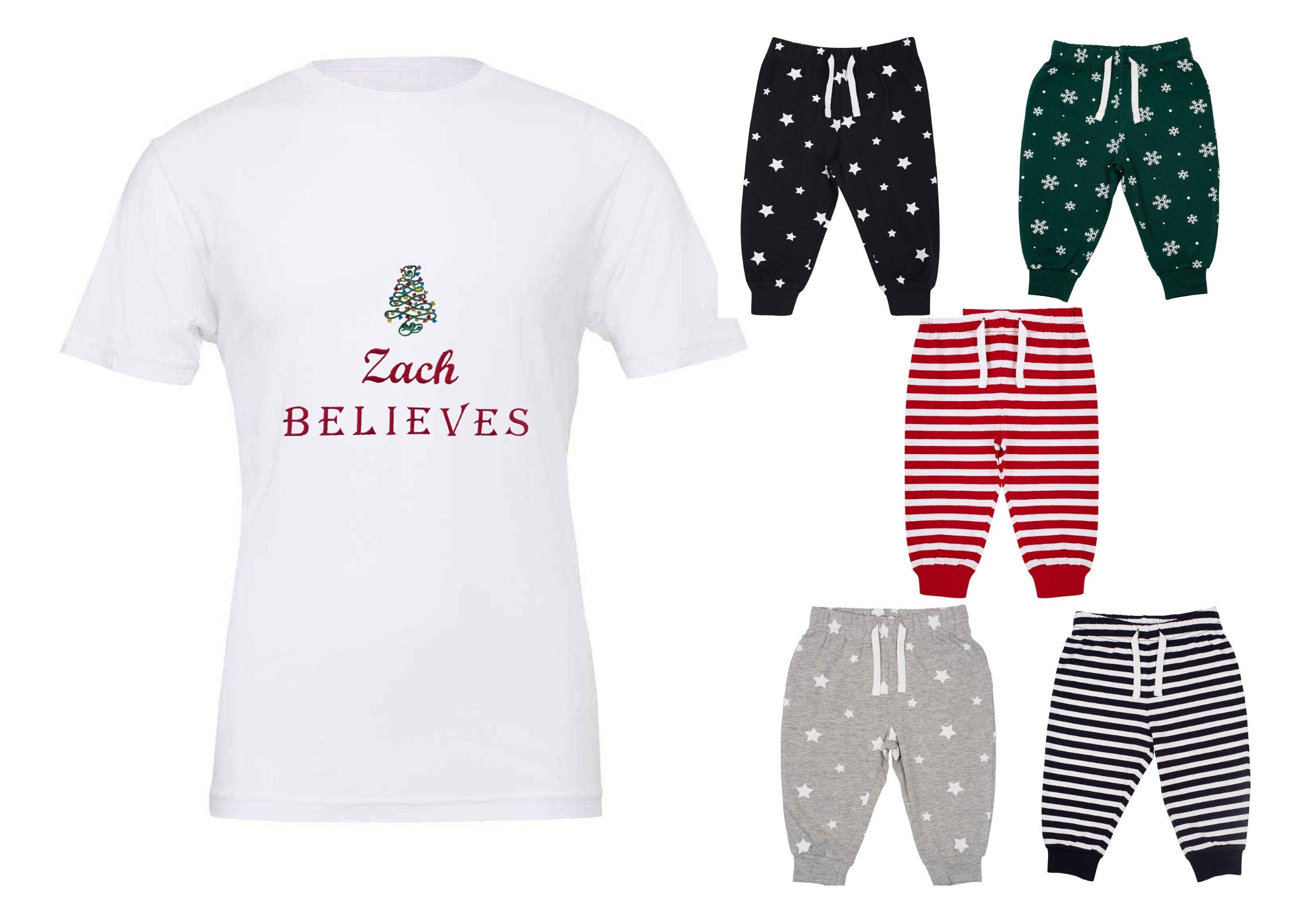 Personalized Christmas Family Pajamas: Matching Xmas PJs