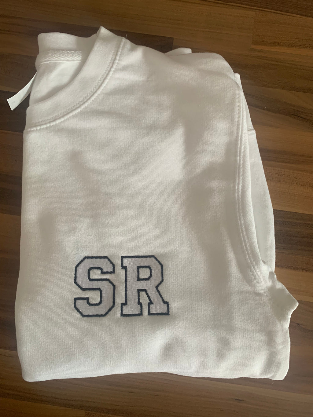 Embroidered Varsity Initial Sweatshirt | Personalized Gift