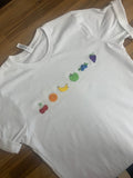 Embroidered Rainbow Fruit Pride T-Shirt - Unisex Fit