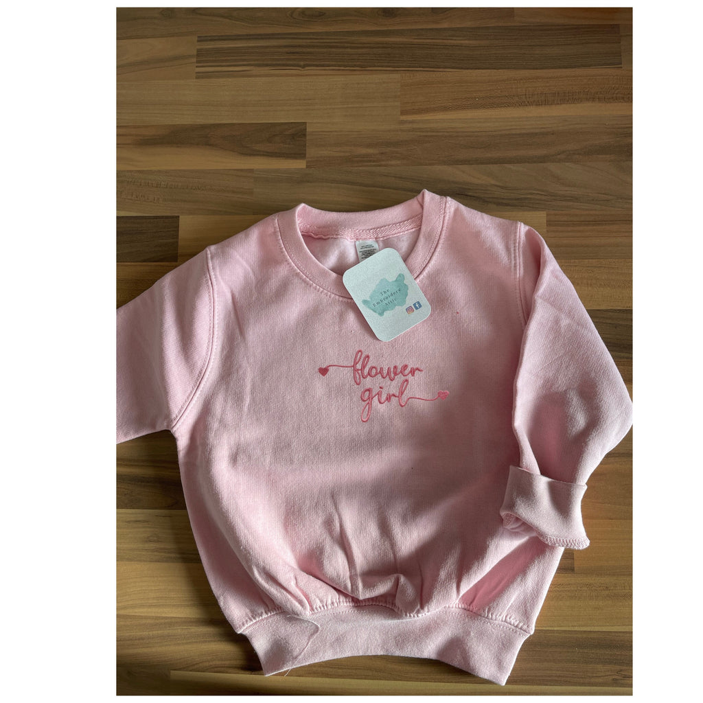 Personalized Flower Girl/Page Boy Sweater: Bridal Party Jumper