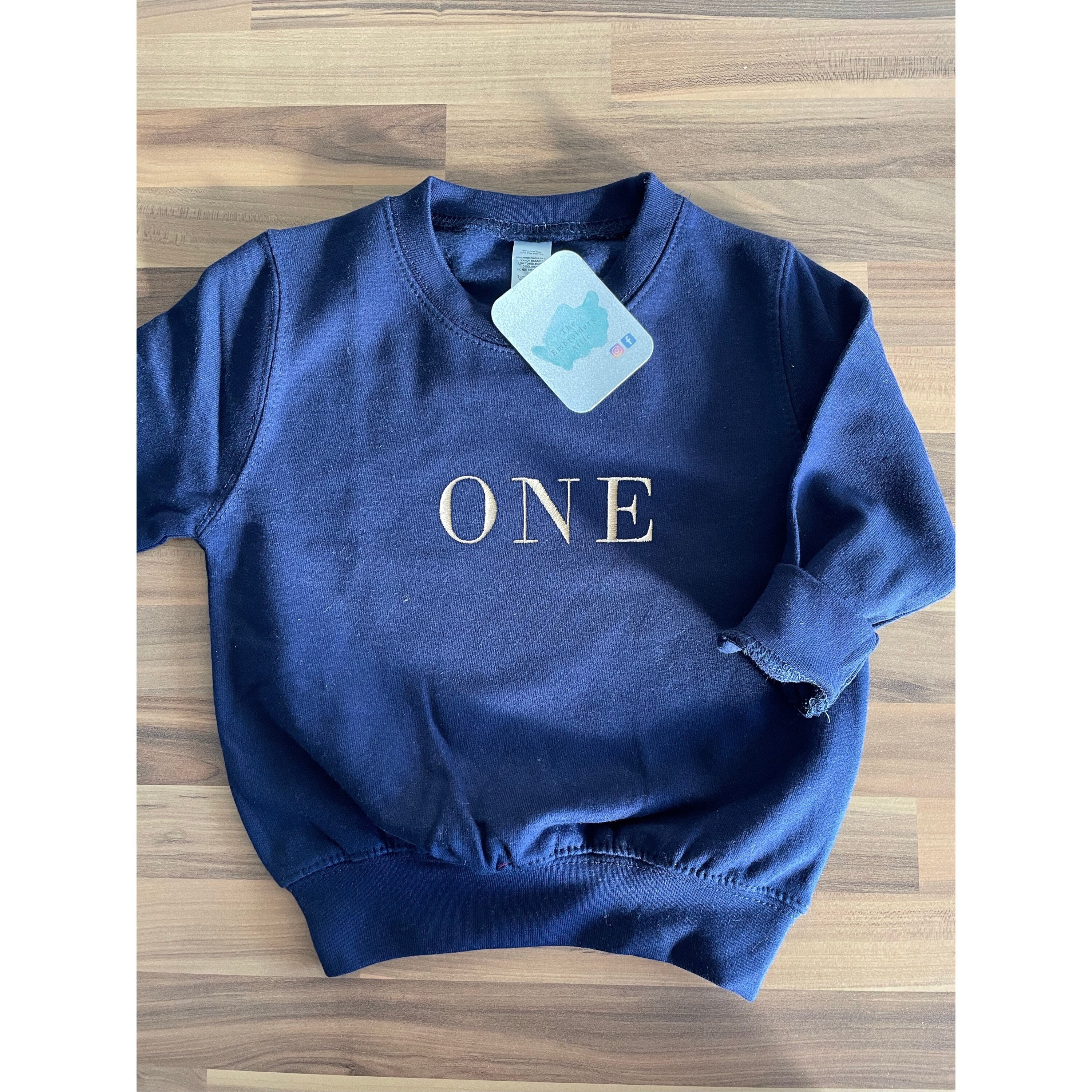 Embroidered Birthday Sweatshirt: Personalized Children's Top