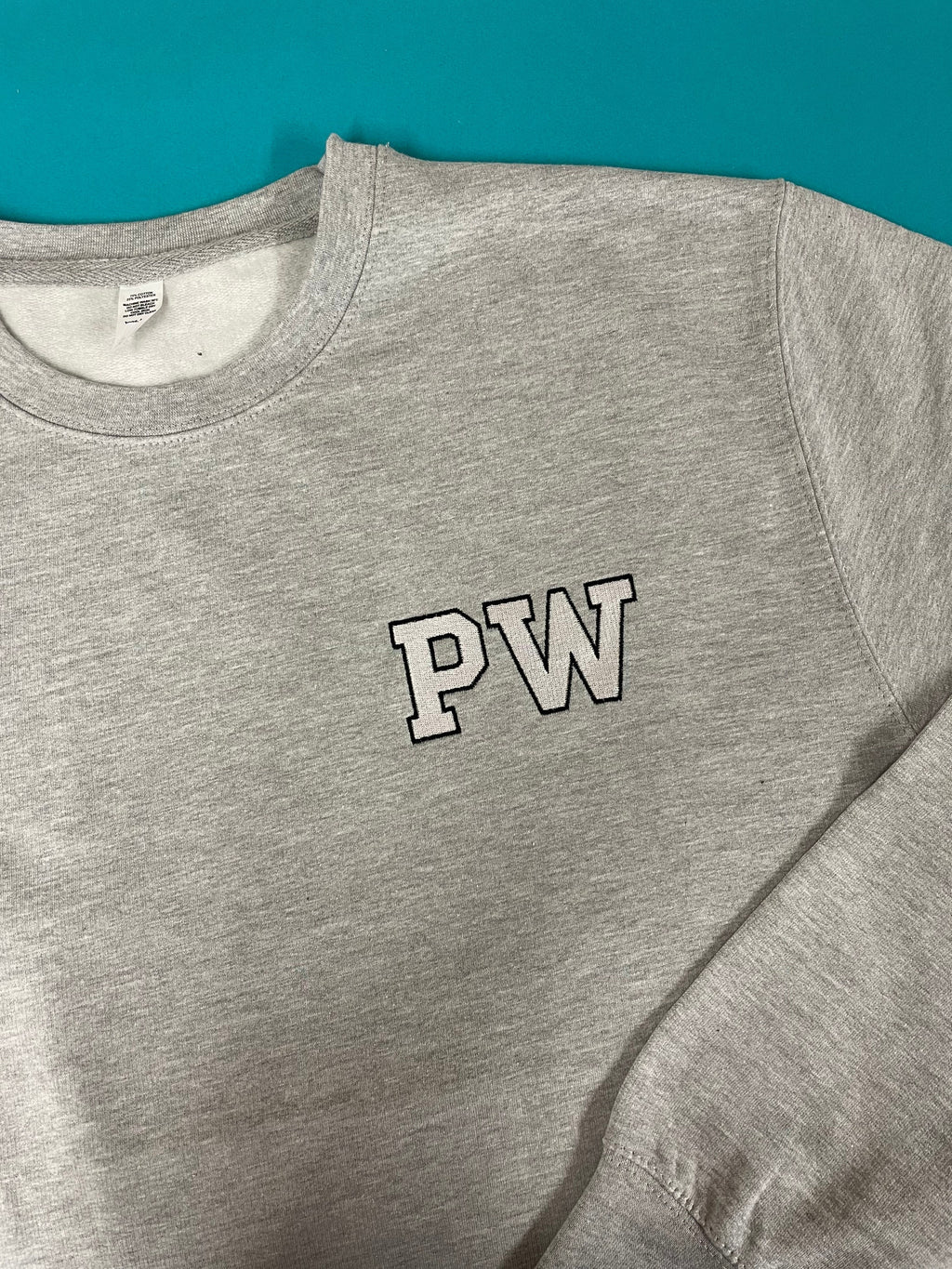Embroidered Varsity Initial Sweatshirt | Personalized Gift