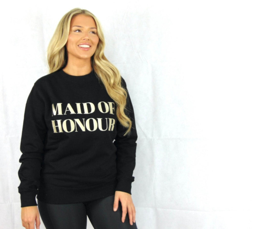 Embroidered Bride Sweatshirt: Bridal Party, Hen Do Gift