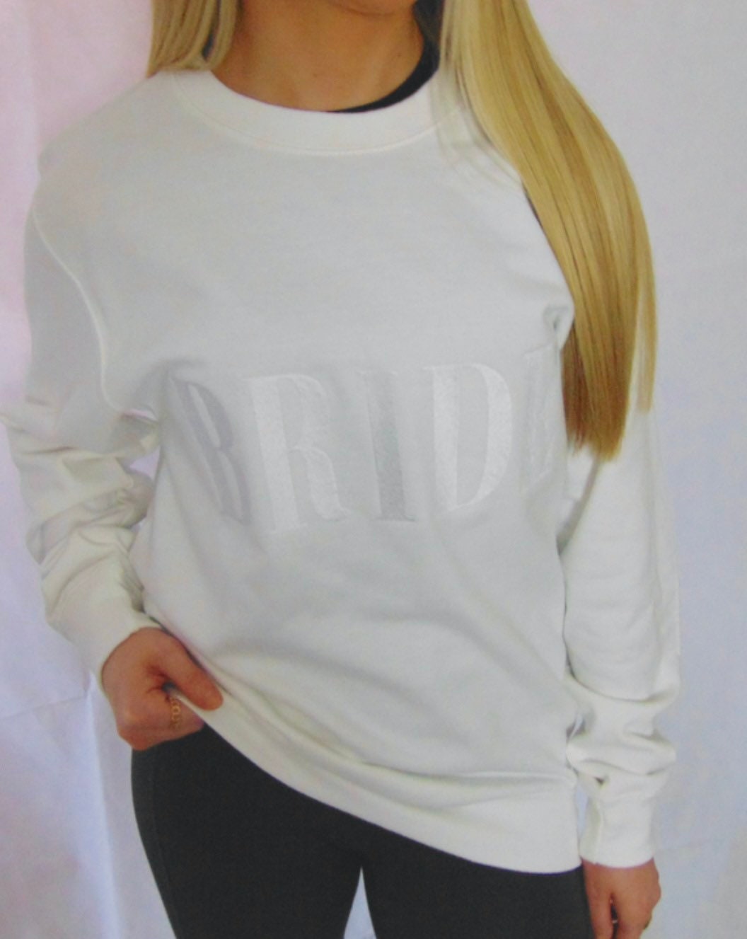 Embroidered Bride Sweatshirt: Bridal Party, Hen Do Gift