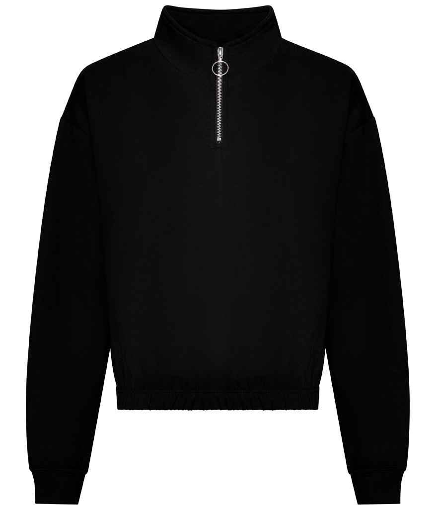 Embroidered Bride Quarter Zip Sweatshirt: Bridal Party Top