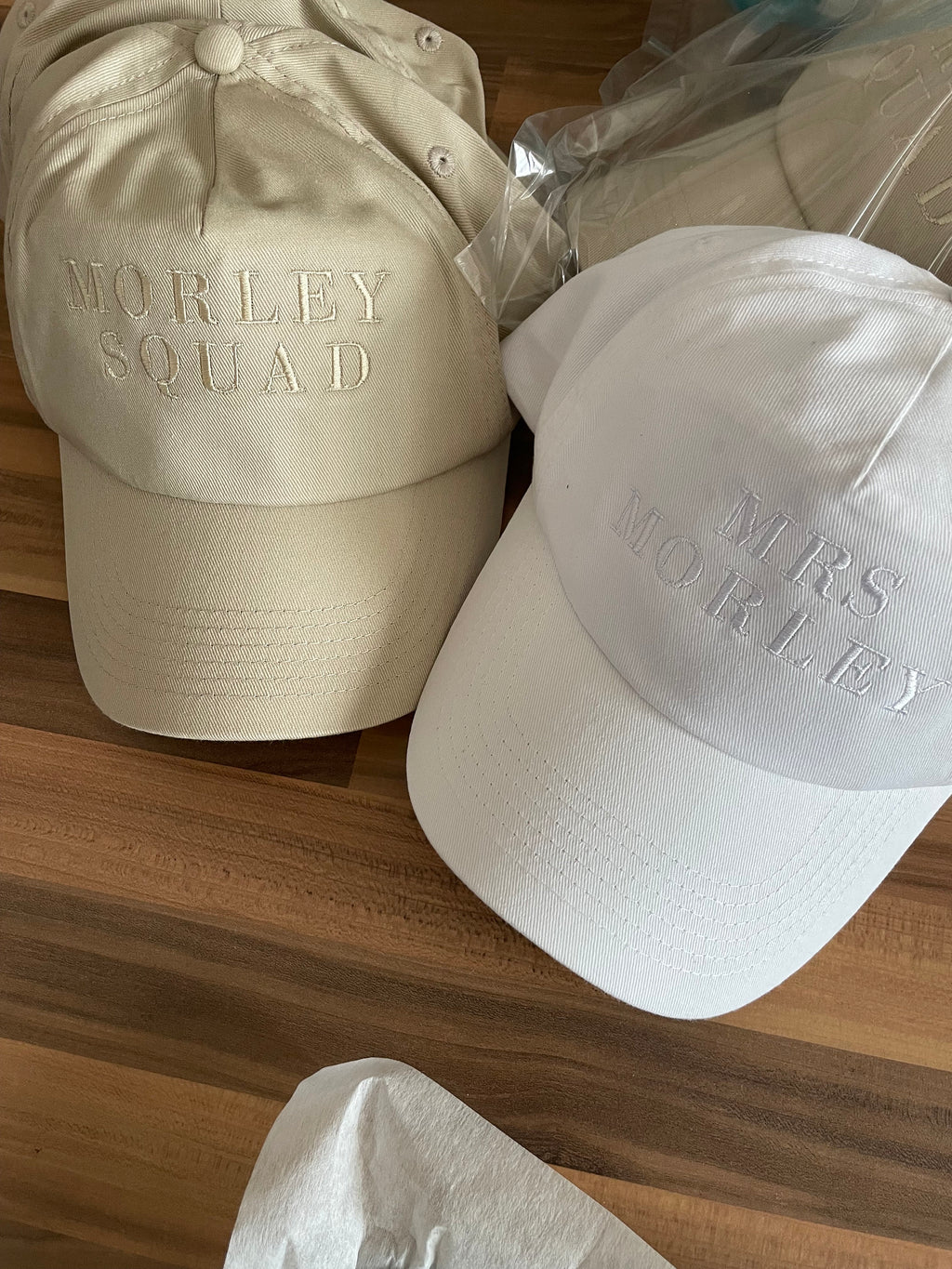 Personalized Bridal Party Cap: Embroidered Wedding Sun Hat