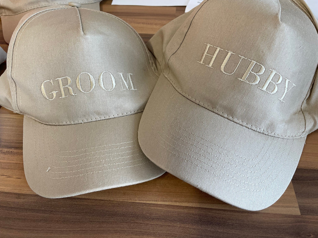 Personalized Bridal Party Cap: Embroidered Wedding Sun Hat