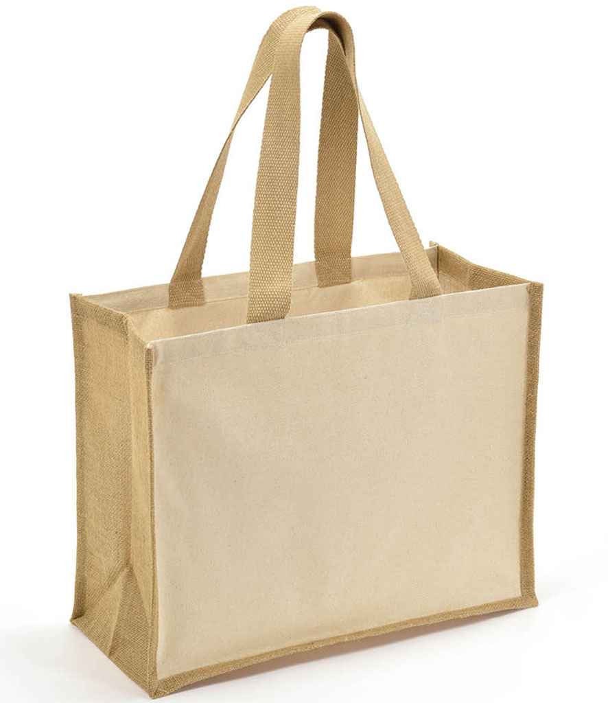 Personalized Canvas & Jute Sewing Project Bag