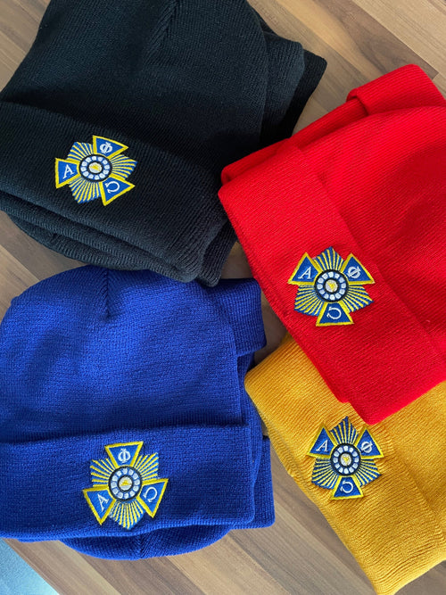 12 Embroidered Logo Beanie Hats: Custom Company Beanies