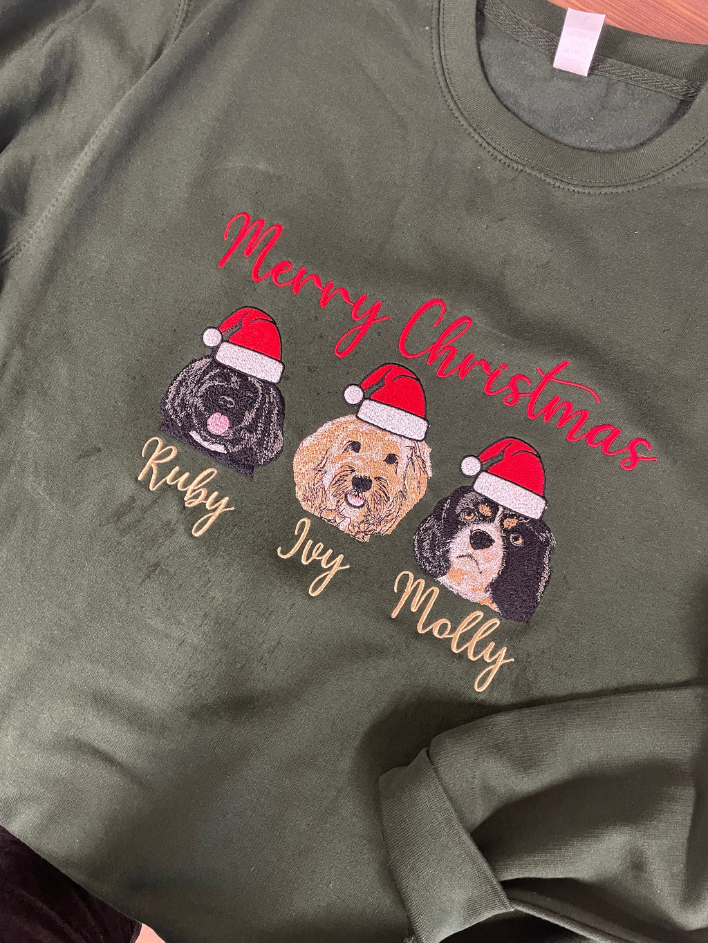 Embroidered Pet Portrait Jumper: Personalized Animal Sweater