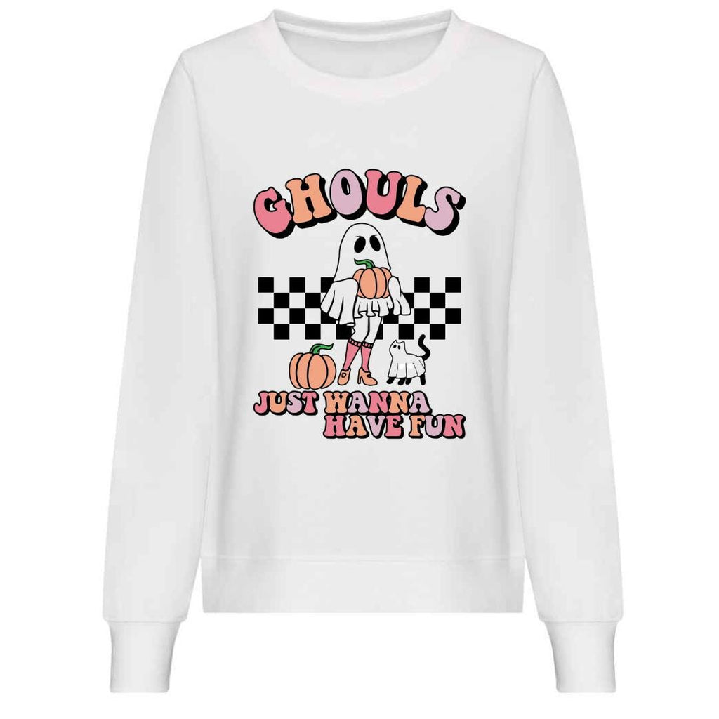 Fun Ghouls Halloween Sweatshirt: Spooky Season Jumper