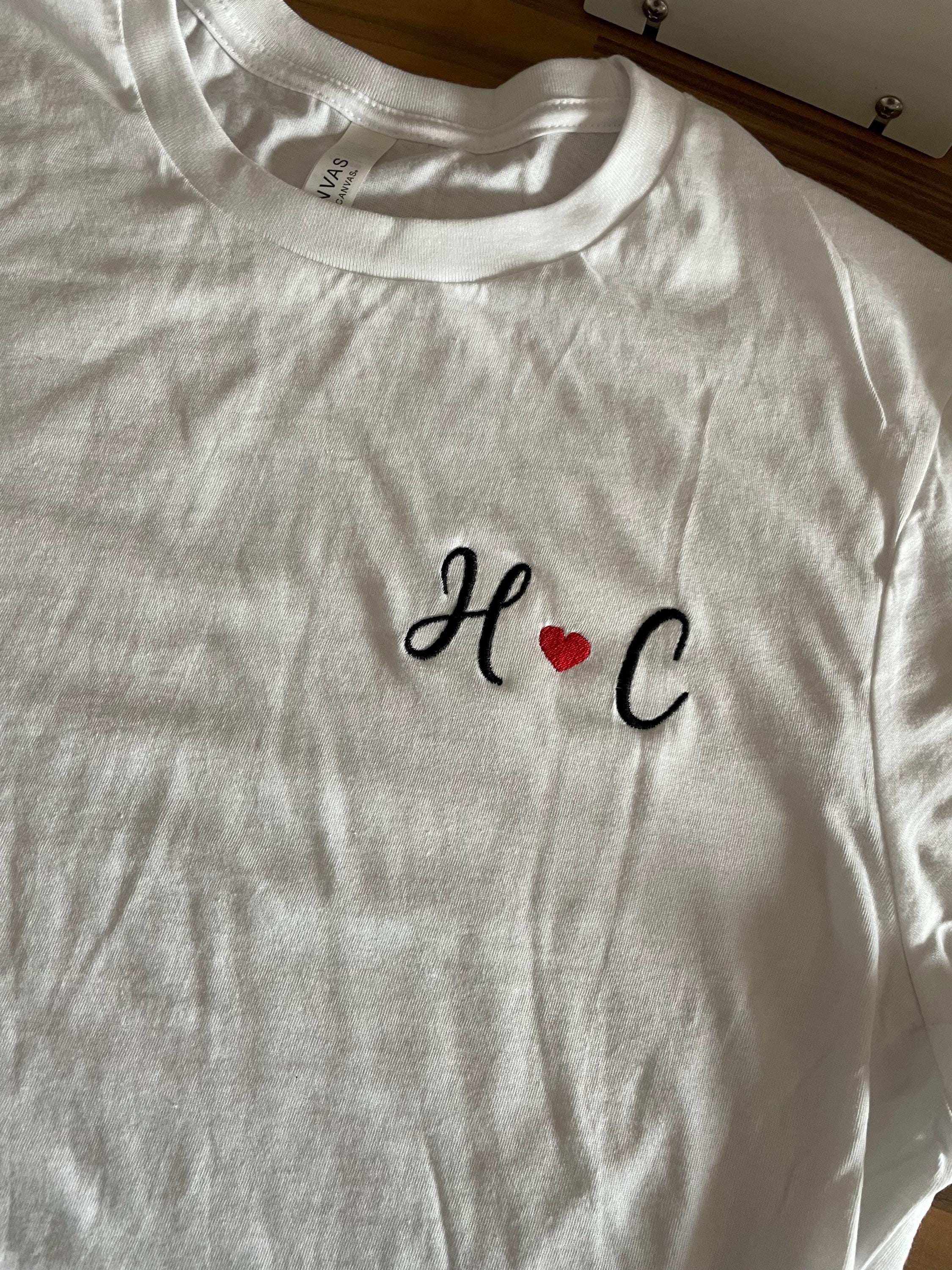 Embroidered Slogan T-Shirt: Custom Text, Unisex Fit