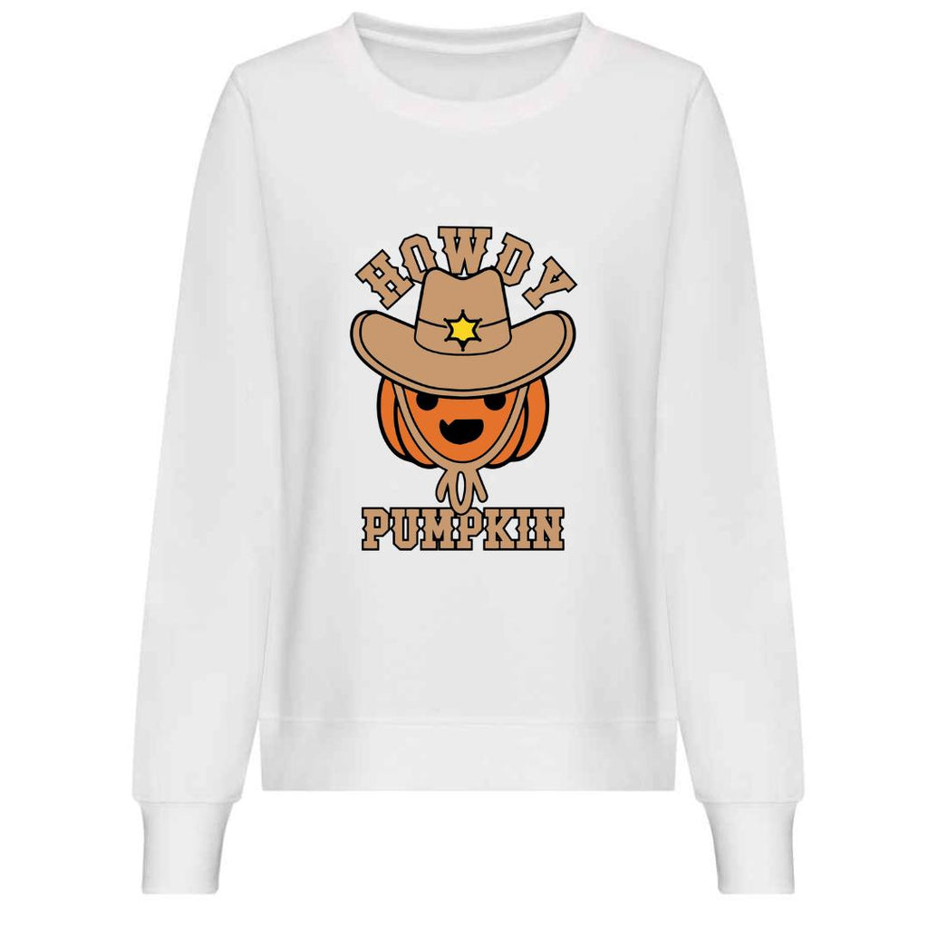Howdy Pumpkin Halloween Sweatshirt: Spooky Season Jumper