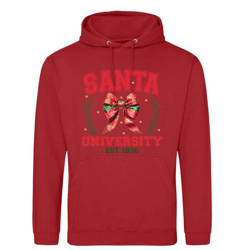 Santa University Unisex Hoodie | Festive Christmas Gift