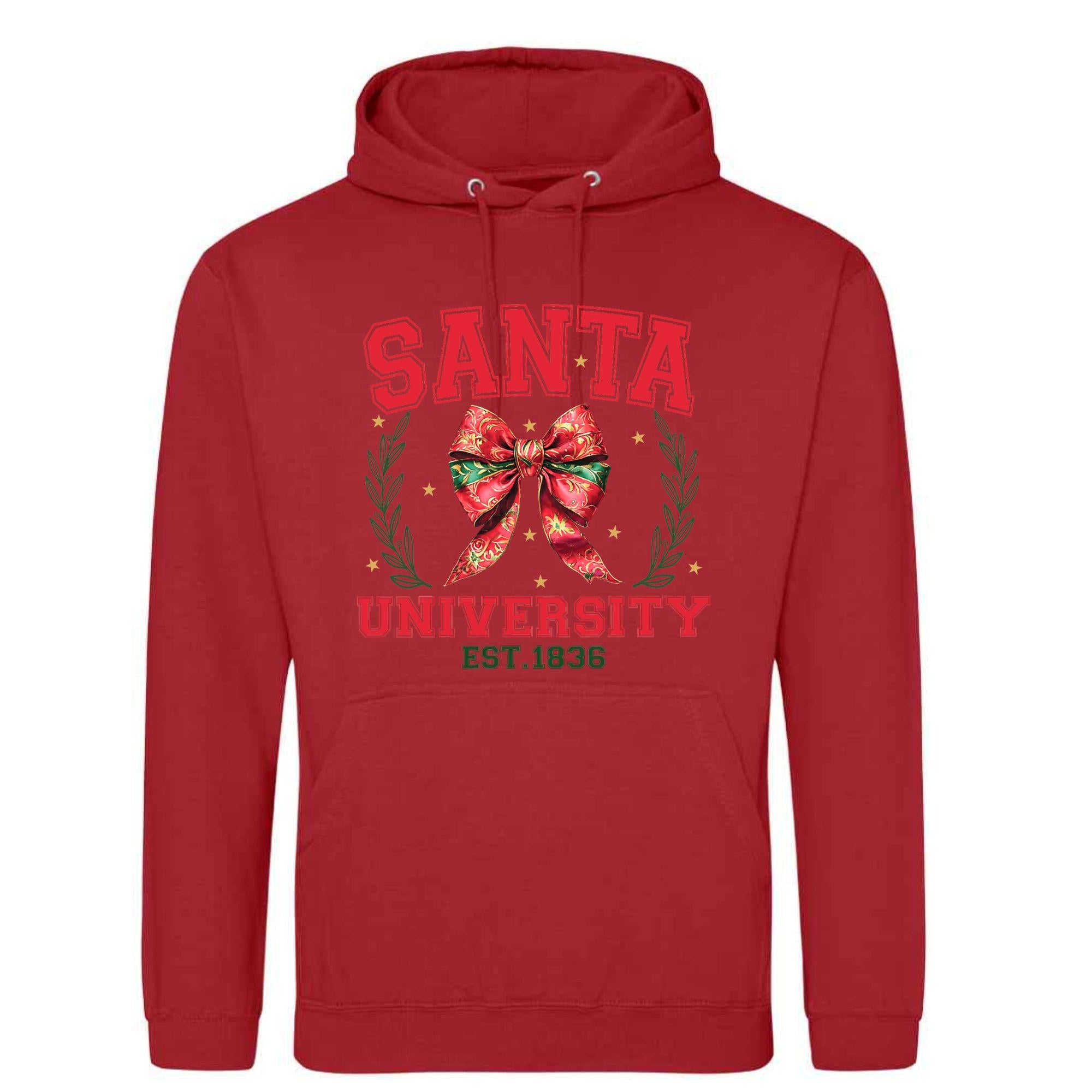Santa University Unisex Hoodie | Festive Christmas Gift