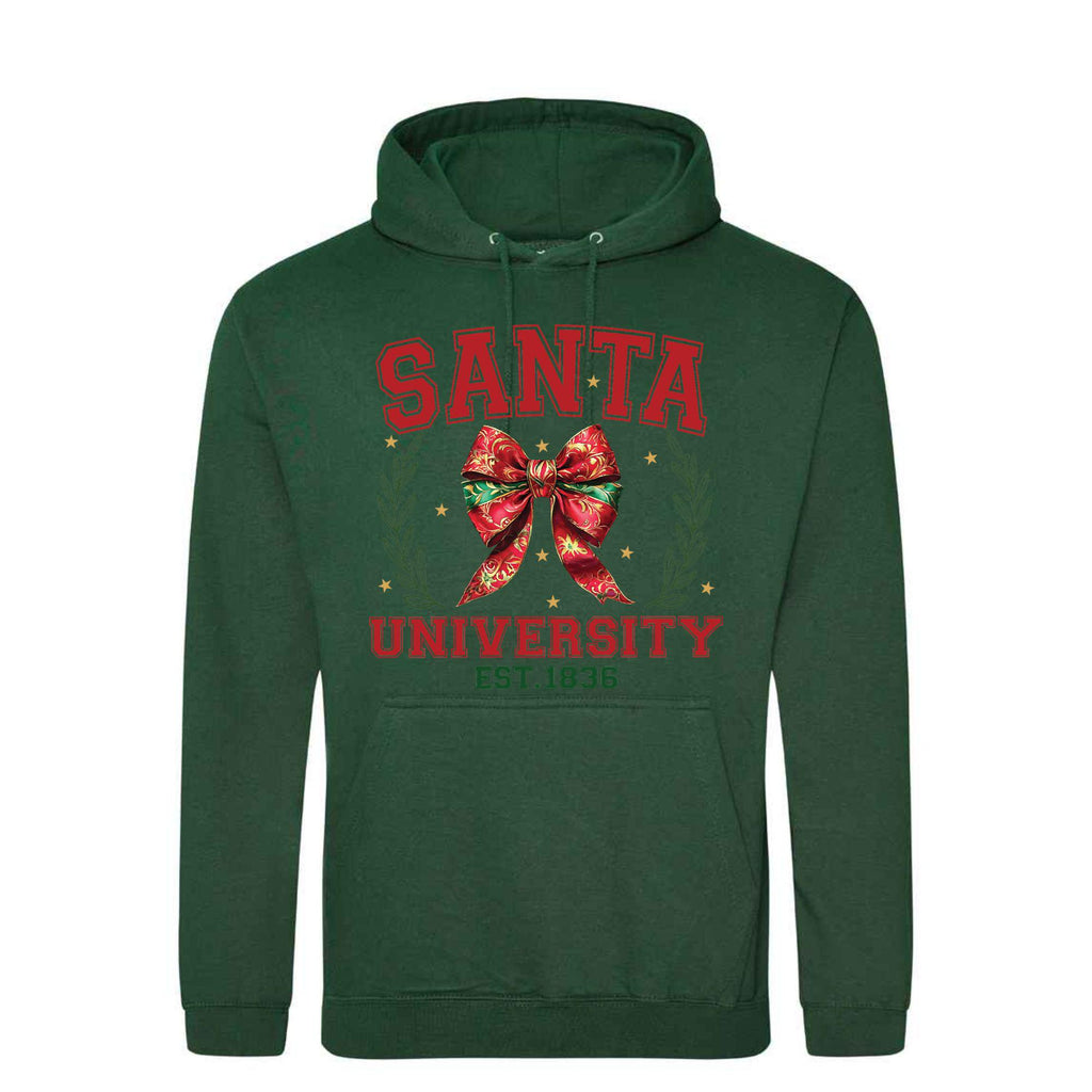 Santa University Unisex Hoodie | Festive Christmas Gift