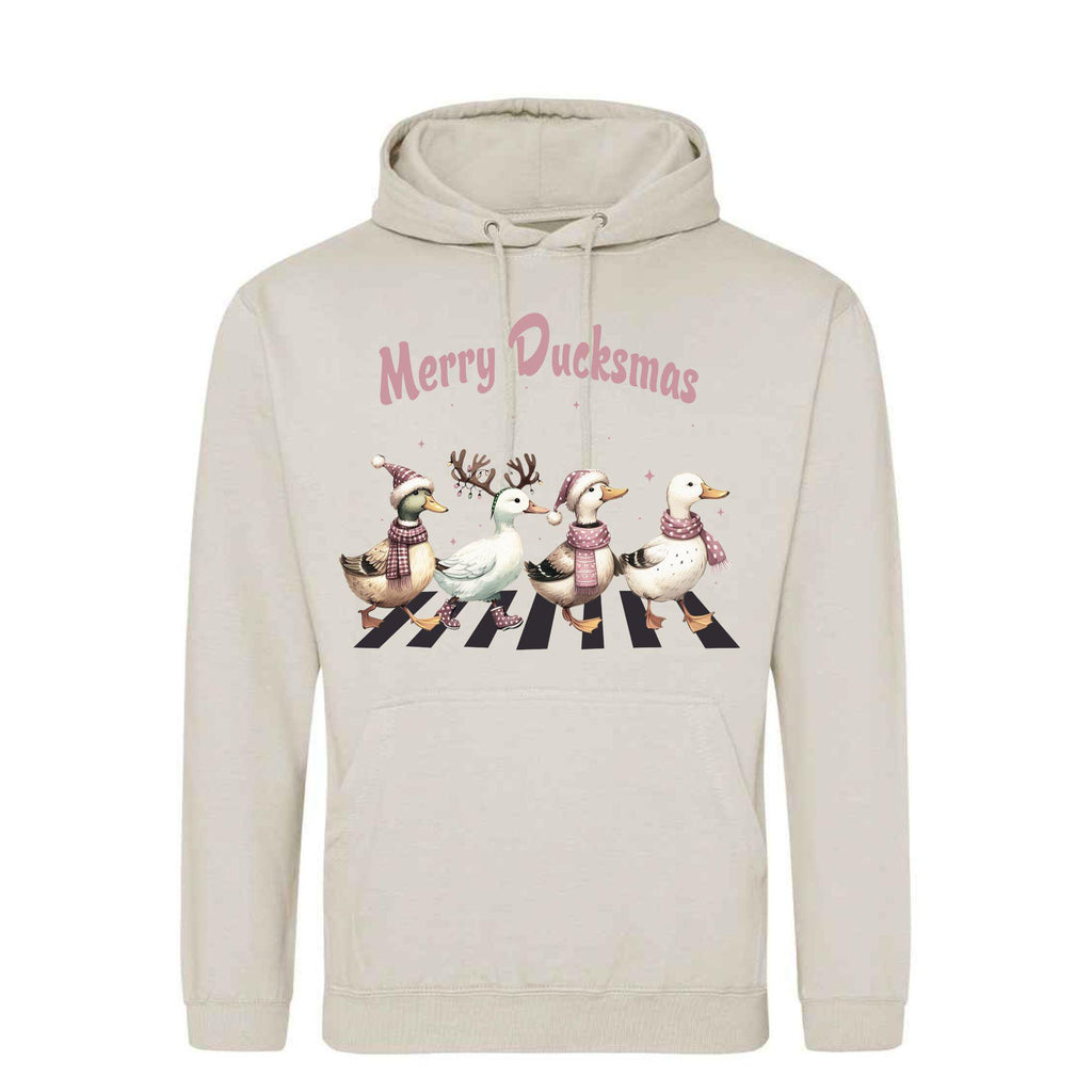 Merry Duckmas Hoodie: Unisex Christmas Festive Print
