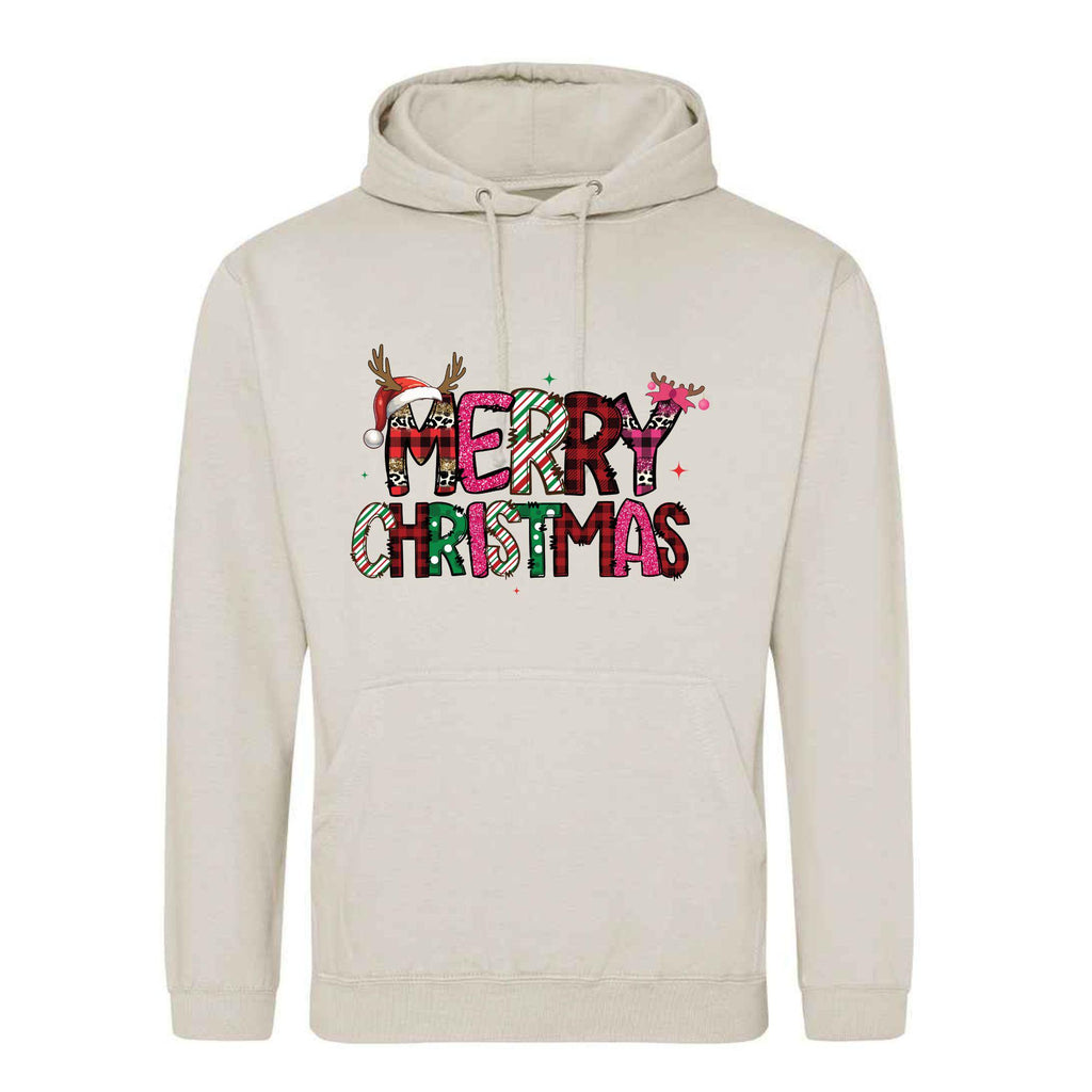 Festive Christmas Unisex Hoodie: Merry Christmas Print
