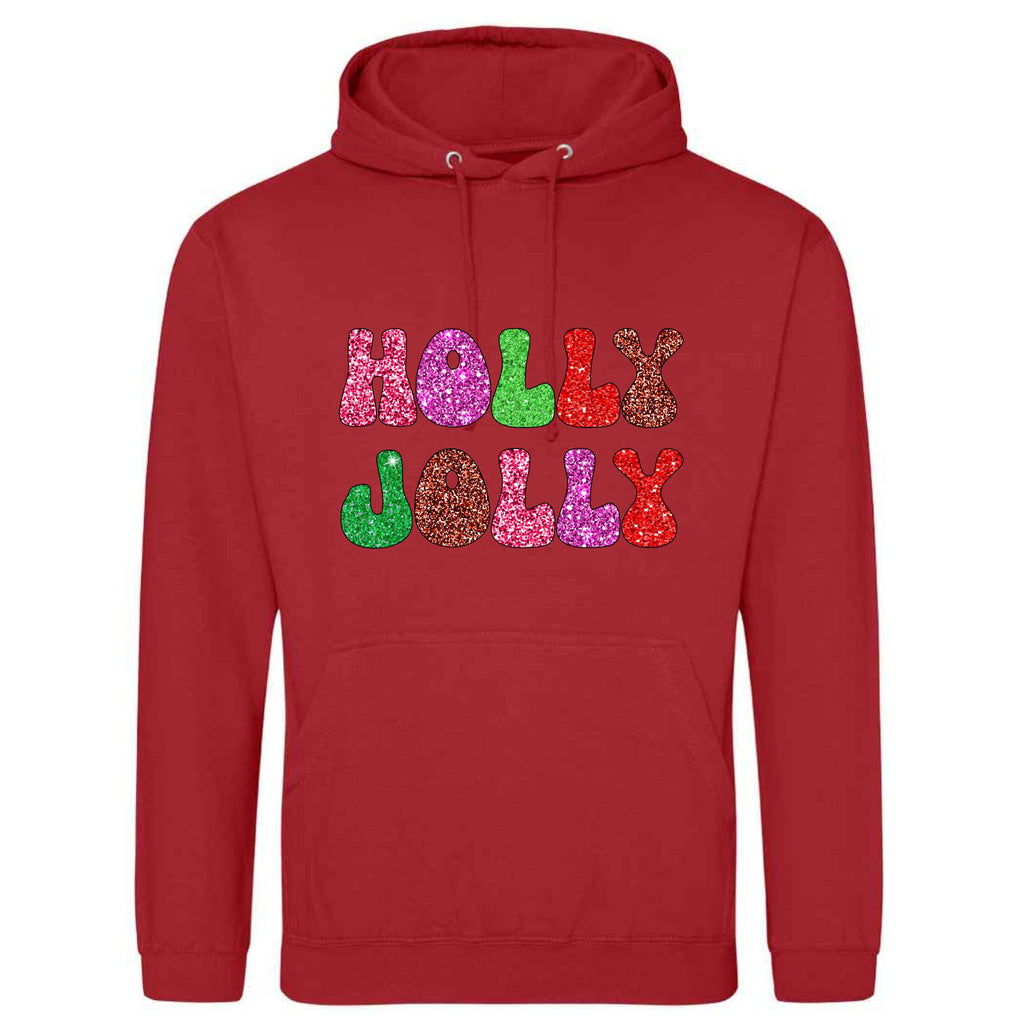 Holly Jolly Christmas Hoodie: Unisex Festive Pullover
