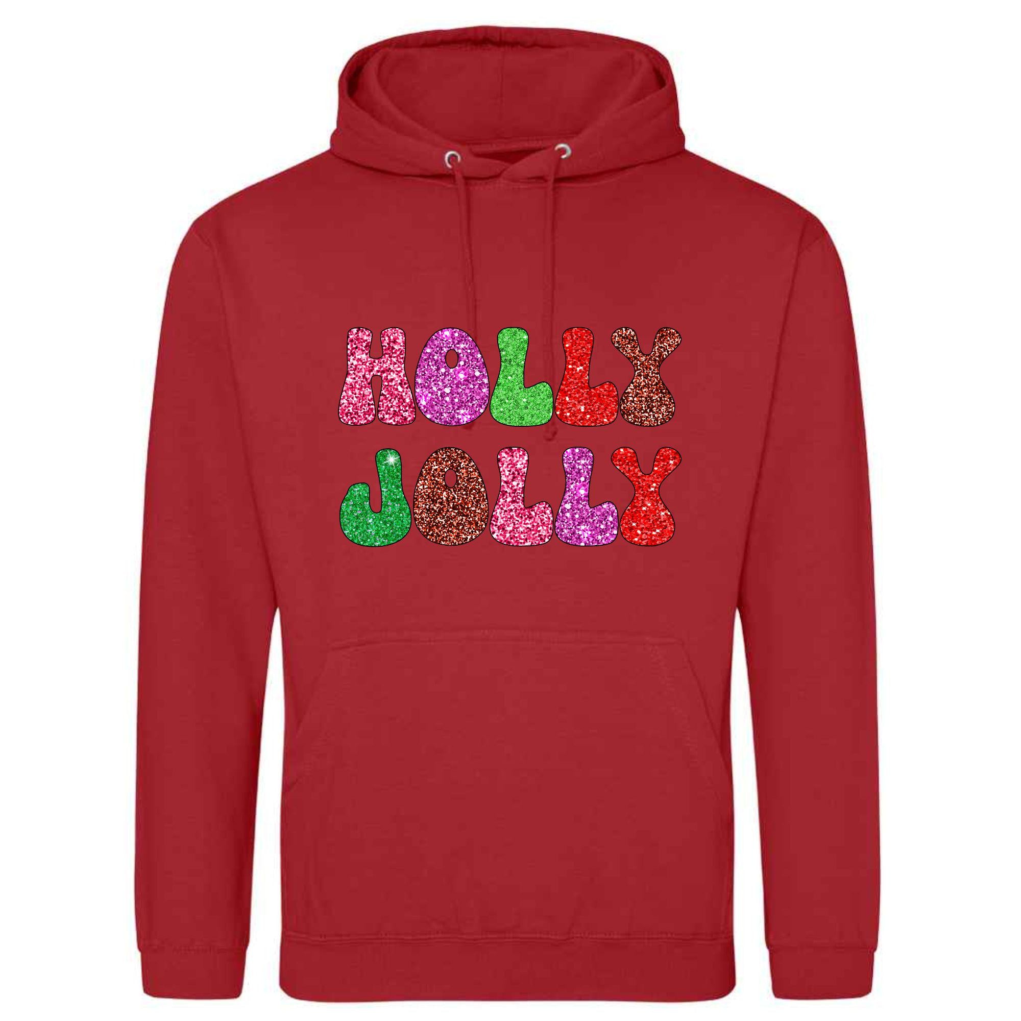 Holly Jolly Christmas Hoodie: Unisex Festive Pullover