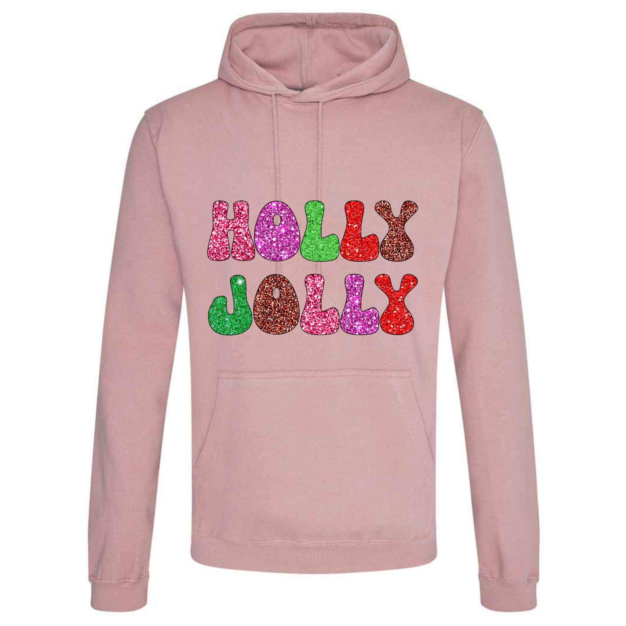 Holly Jolly Christmas Hoodie: Unisex Festive Pullover