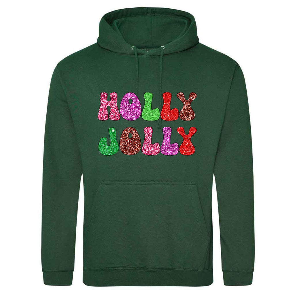 Holly Jolly Christmas Hoodie: Unisex Festive Pullover